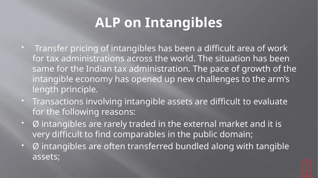Transfer Pricing Issues CMA S VENKANNA COST - slide 32 of 39