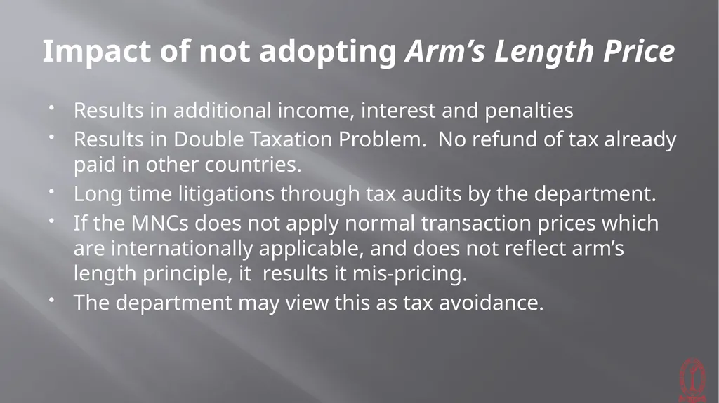 Transfer Pricing Issues CMA S VENKANNA COST - slide 3 of 39