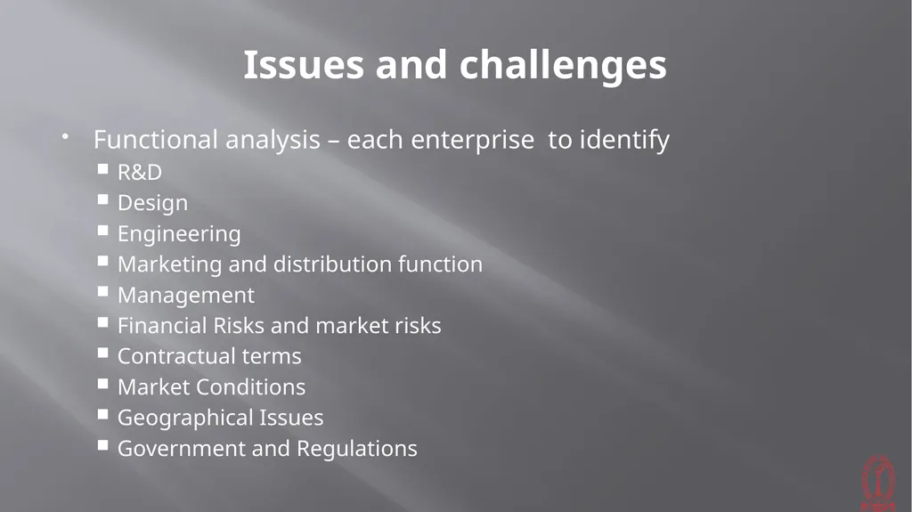Transfer Pricing Issues CMA S VENKANNA COST - slide 34 of 39