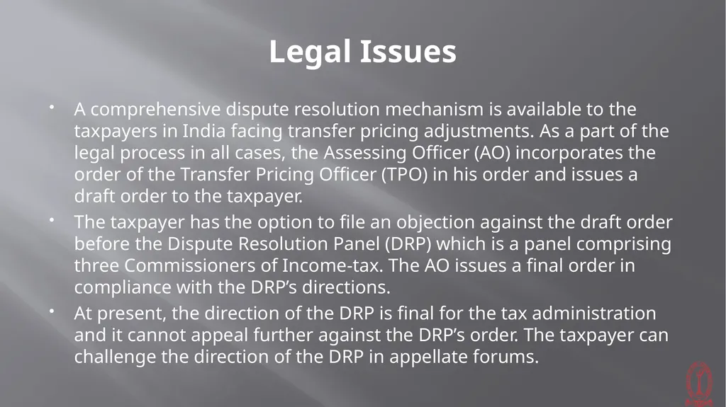 Transfer Pricing Issues CMA S VENKANNA COST - slide 37 of 39