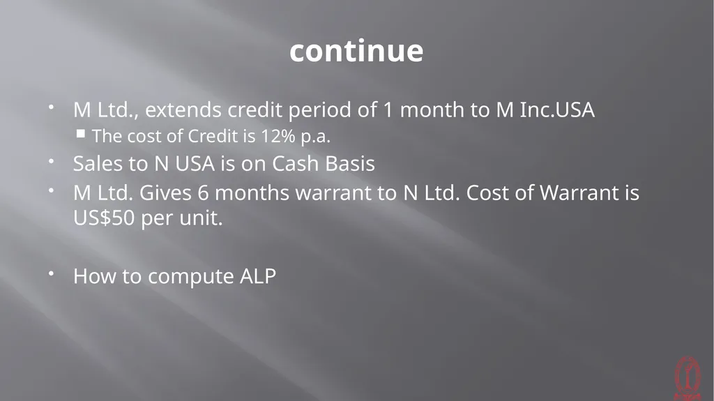 Transfer Pricing Issues CMA S VENKANNA COST - slide 15 of 39