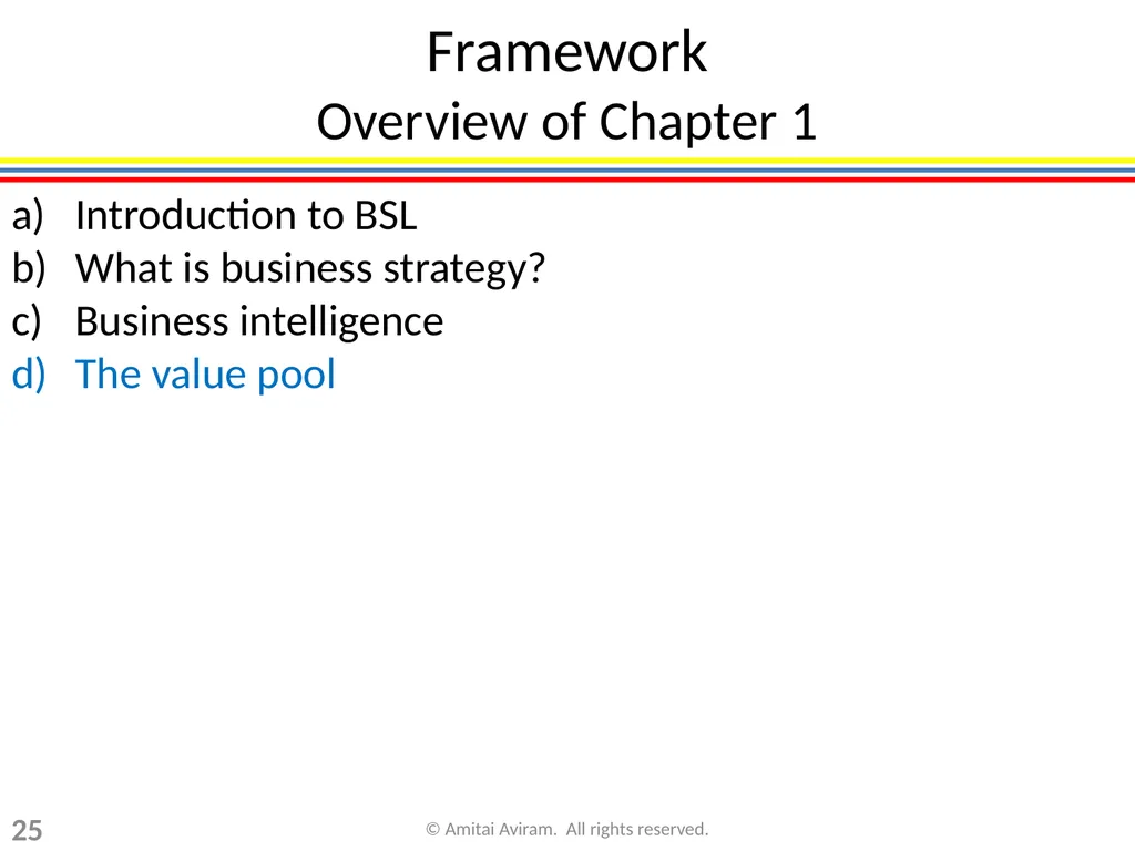 Business Strategy for Lawyers Chapter 1: Framework - slide 25 of 53