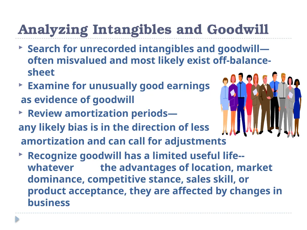 Analyzing Investing Activities The Balance Sheet - slide 59 of 60