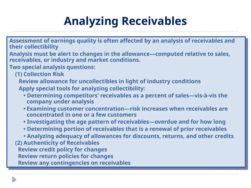 Analyzing Investing Activities The Balance Sheet - slide 14 of 60