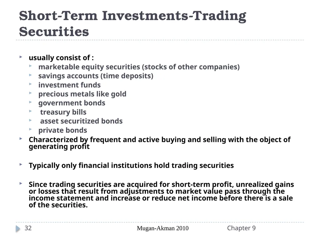 Analyzing Investing Activities The Balance Sheet - slide 32 of 60