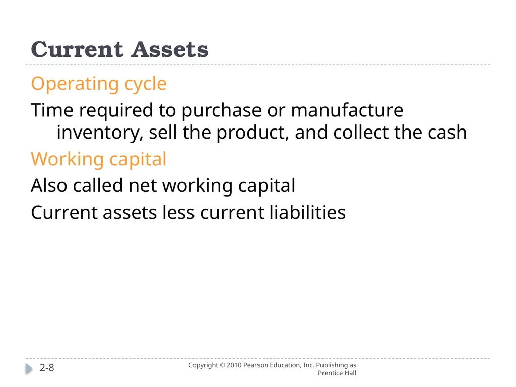Analyzing Investing Activities The Balance Sheet - slide 8 of 60