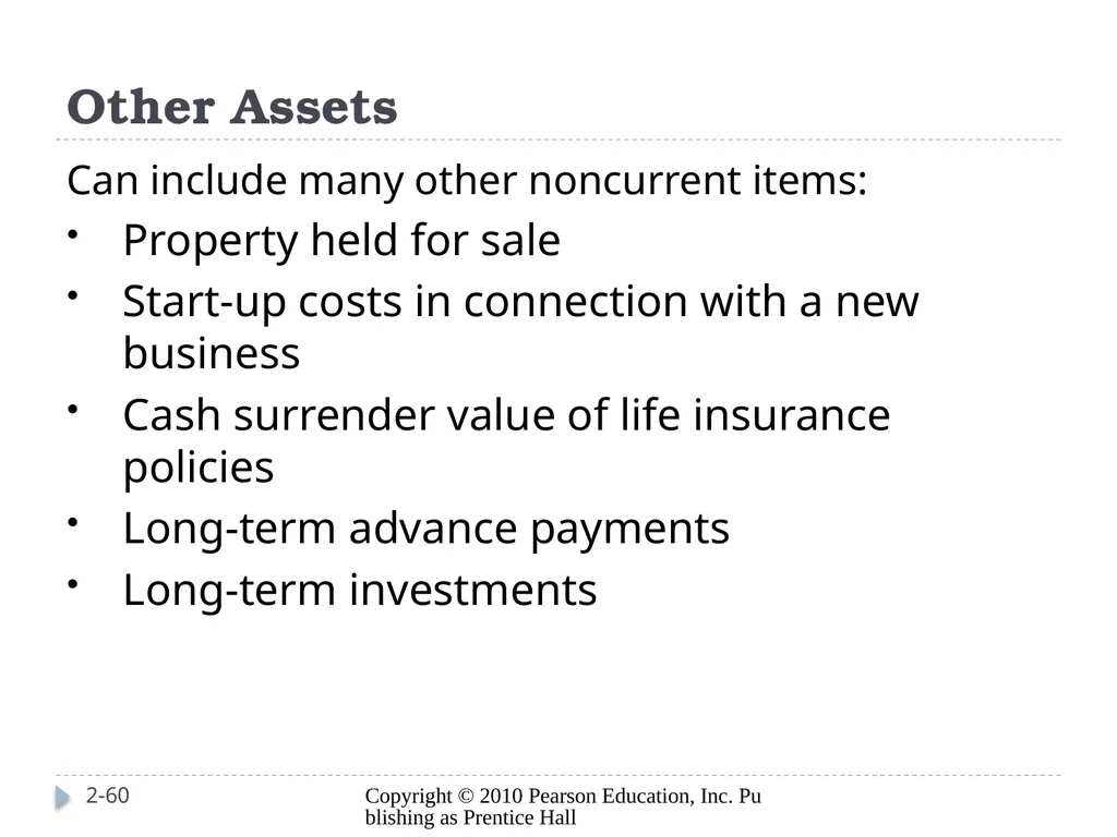 Analyzing Investing Activities The Balance Sheet - slide 60 of 60