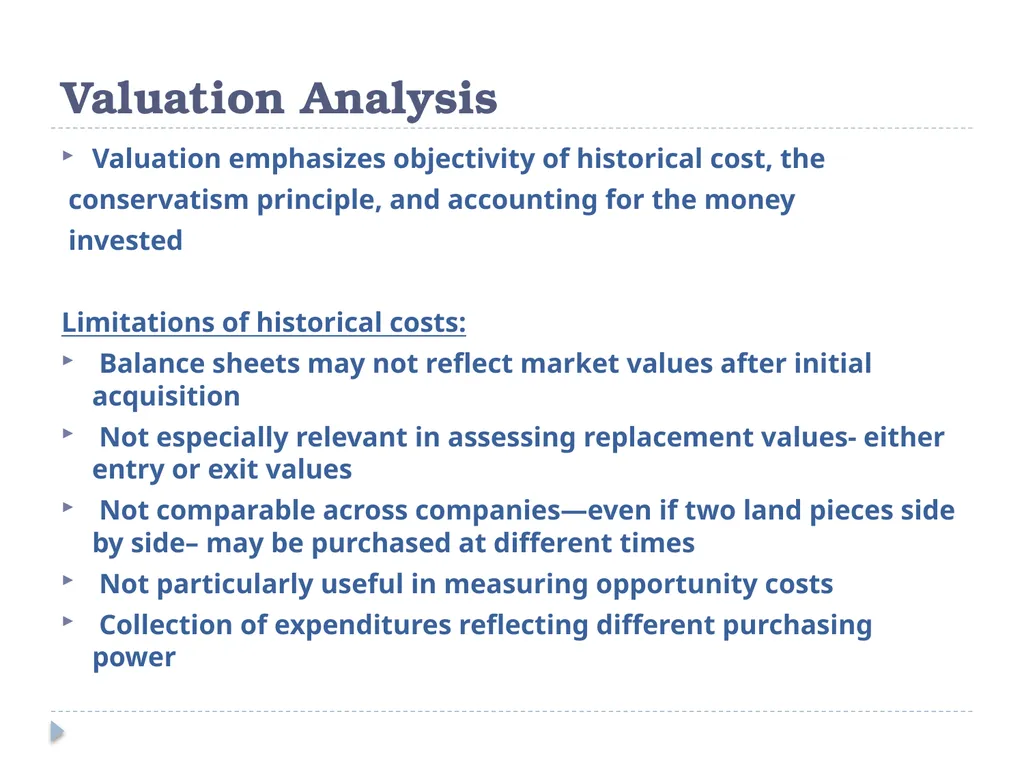 Analyzing Investing Activities The Balance Sheet - slide 52 of 60