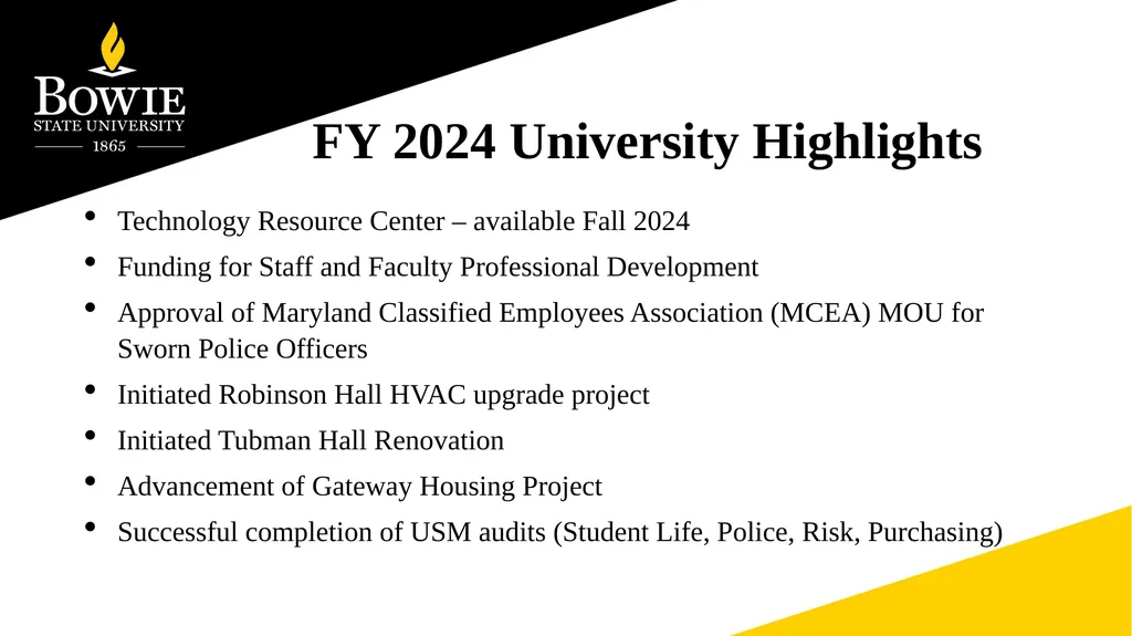 Fall 2024 Faculty Institute Agenda Items Regular - slide 6 of 11