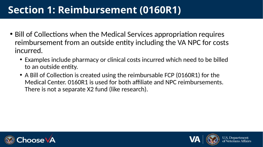 The Reimbursable Process in Research 1 December - slide 12 of 36