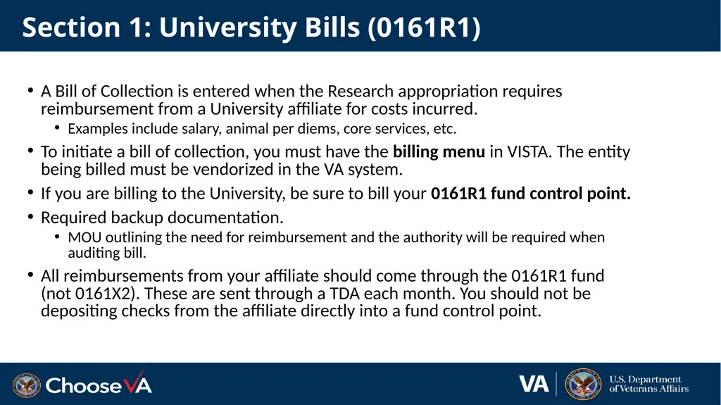 The Reimbursable Process in Research 1 December - slide 10 of 36