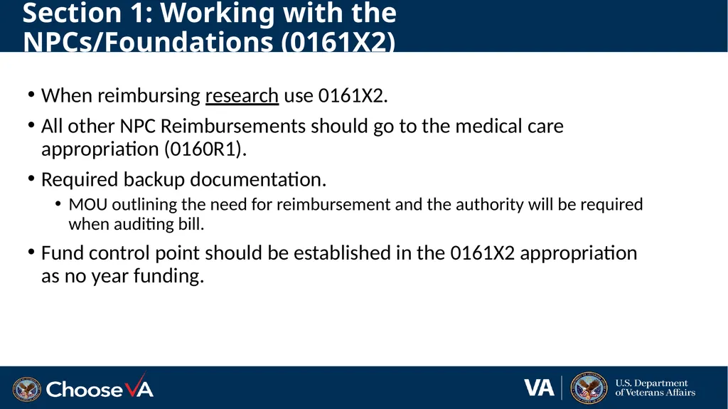 The Reimbursable Process in Research 1 December - slide 11 of 36