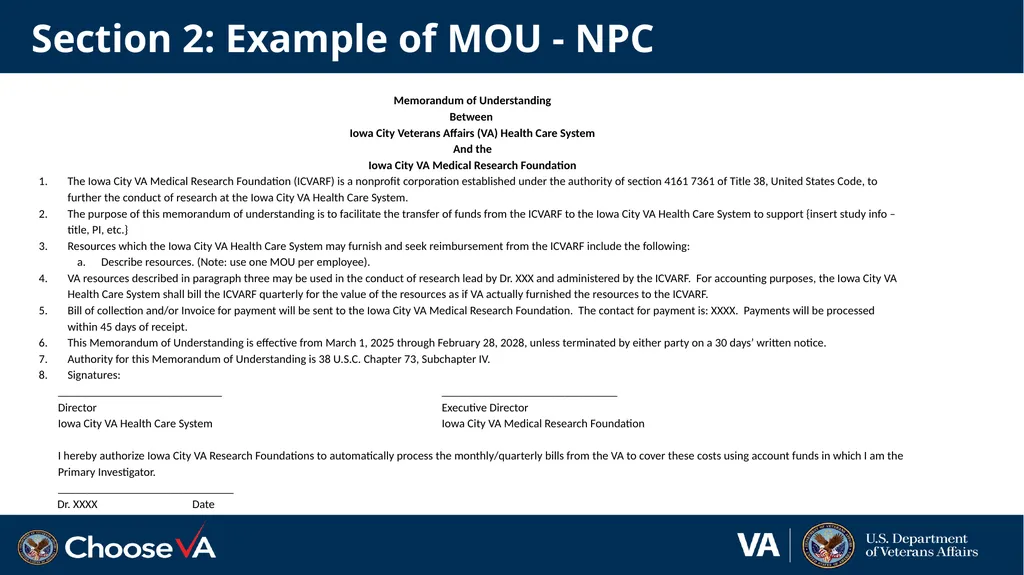 The Reimbursable Process in Research 1 December - slide 15 of 36