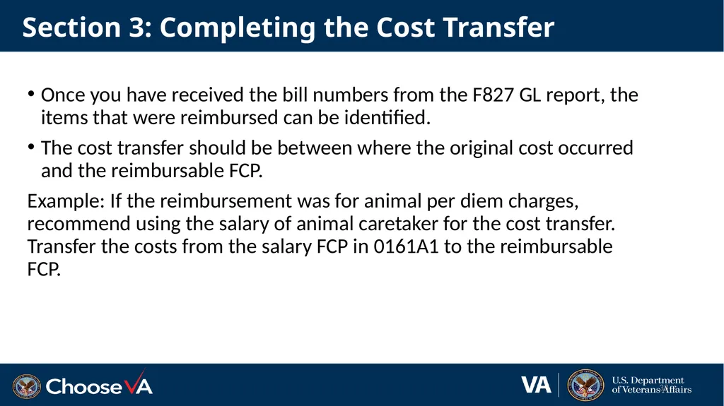 The Reimbursable Process in Research 1 December - slide 33 of 36