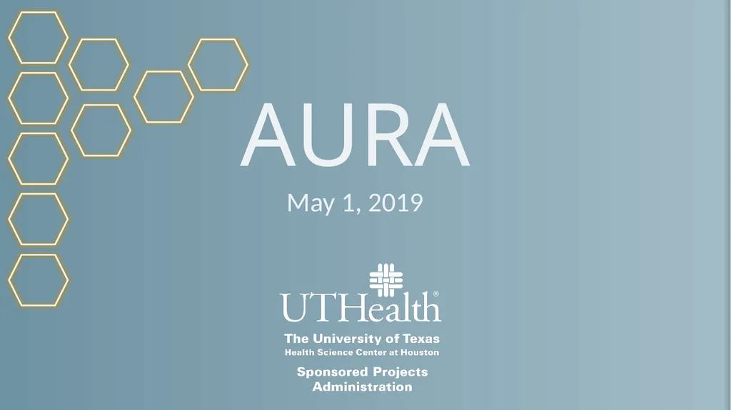 AURA May 1, 2019 Agenda Introductions Grant and