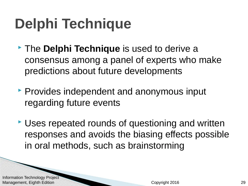 Chapter 11 : Project Risk Management Information - slide 29 of 60