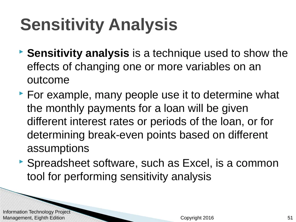 Chapter 11 : Project Risk Management Information - slide 51 of 60
