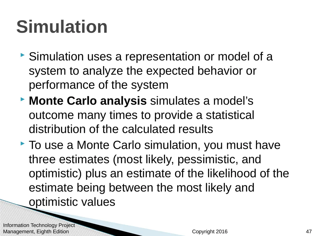 Chapter 11 : Project Risk Management Information - slide 47 of 60