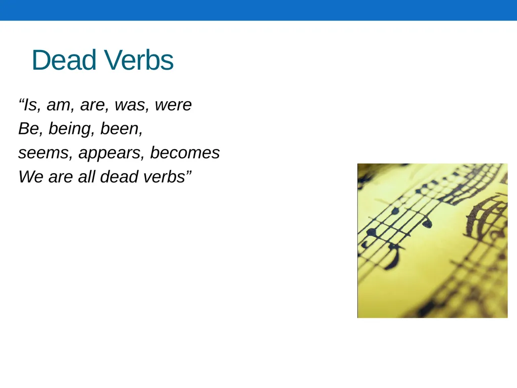 Verb Notes Verb Notes—Have your spiral open to the - slide 10 of 19
