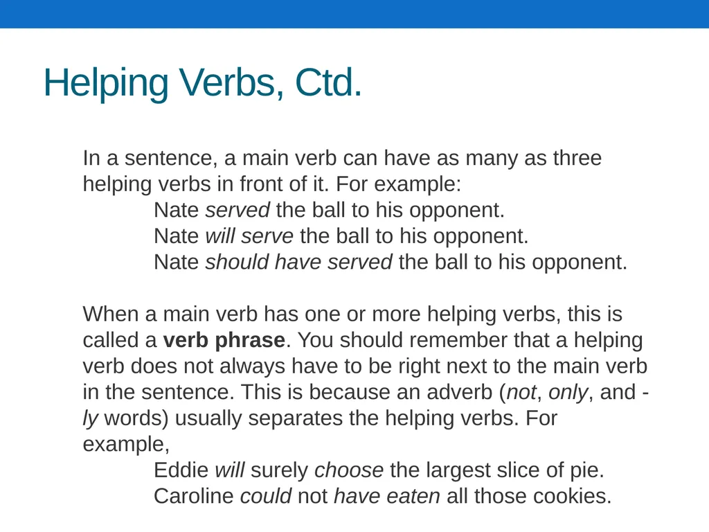 Verb Notes Verb Notes—Have your spiral open to the - slide 15 of 19