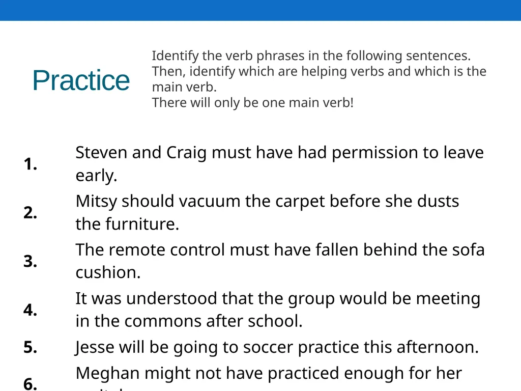 Verb Notes Verb Notes—Have your spiral open to the - slide 17 of 19