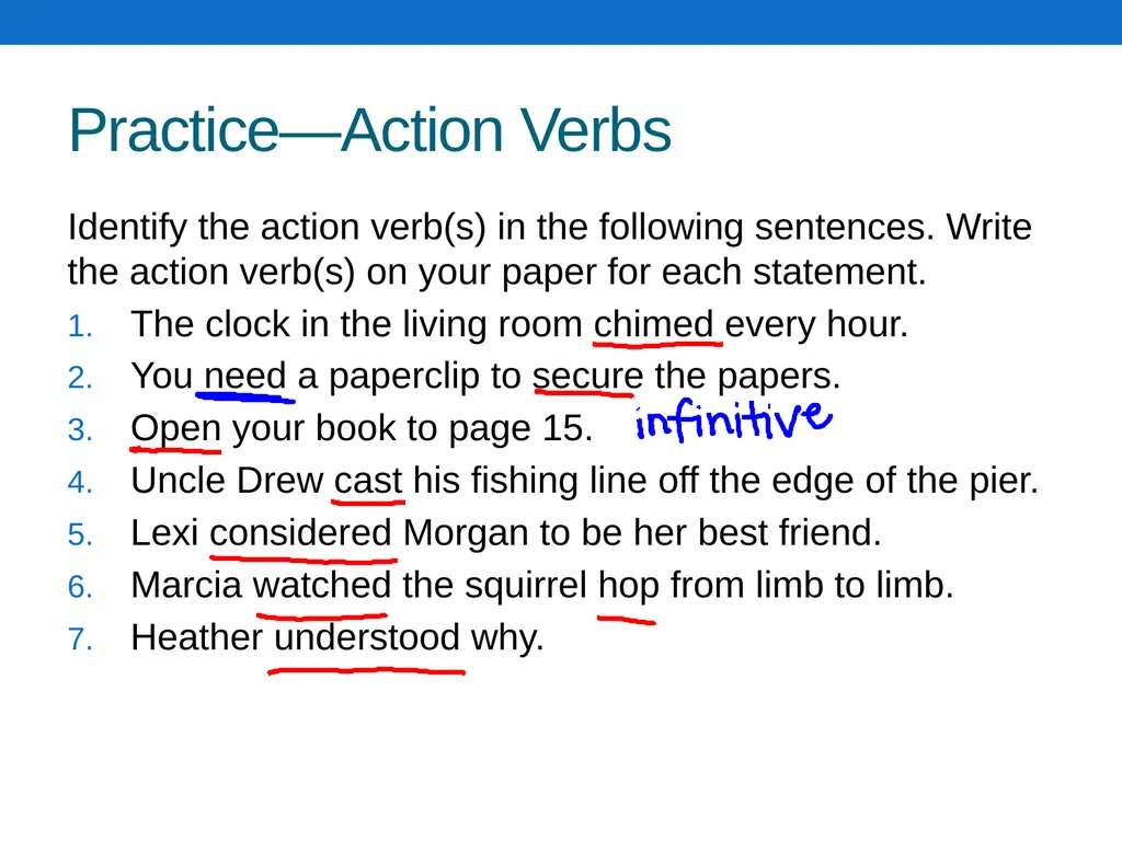 Verb Notes Verb Notes—Have your spiral open to the - slide 4 of 19