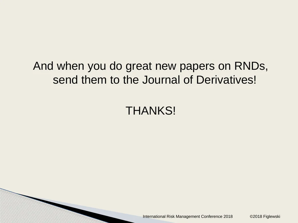 Risk Neutral Densities: A Review Stephen - slide 32 of 32