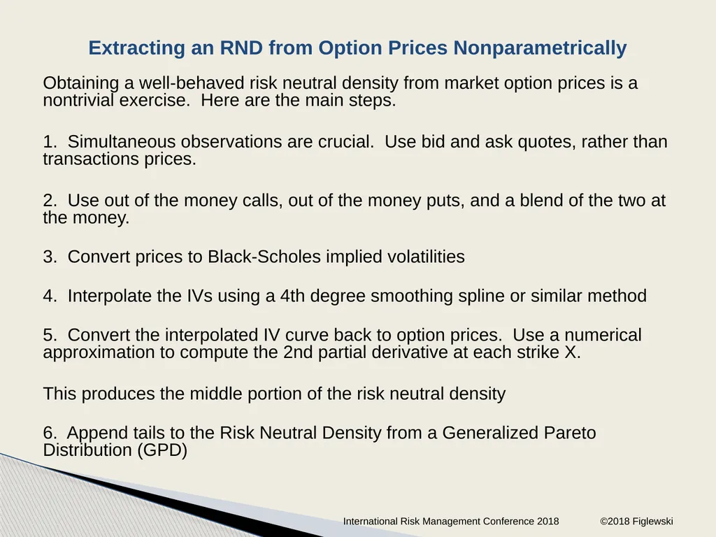 Risk Neutral Densities: A Review Stephen - slide 17 of 32