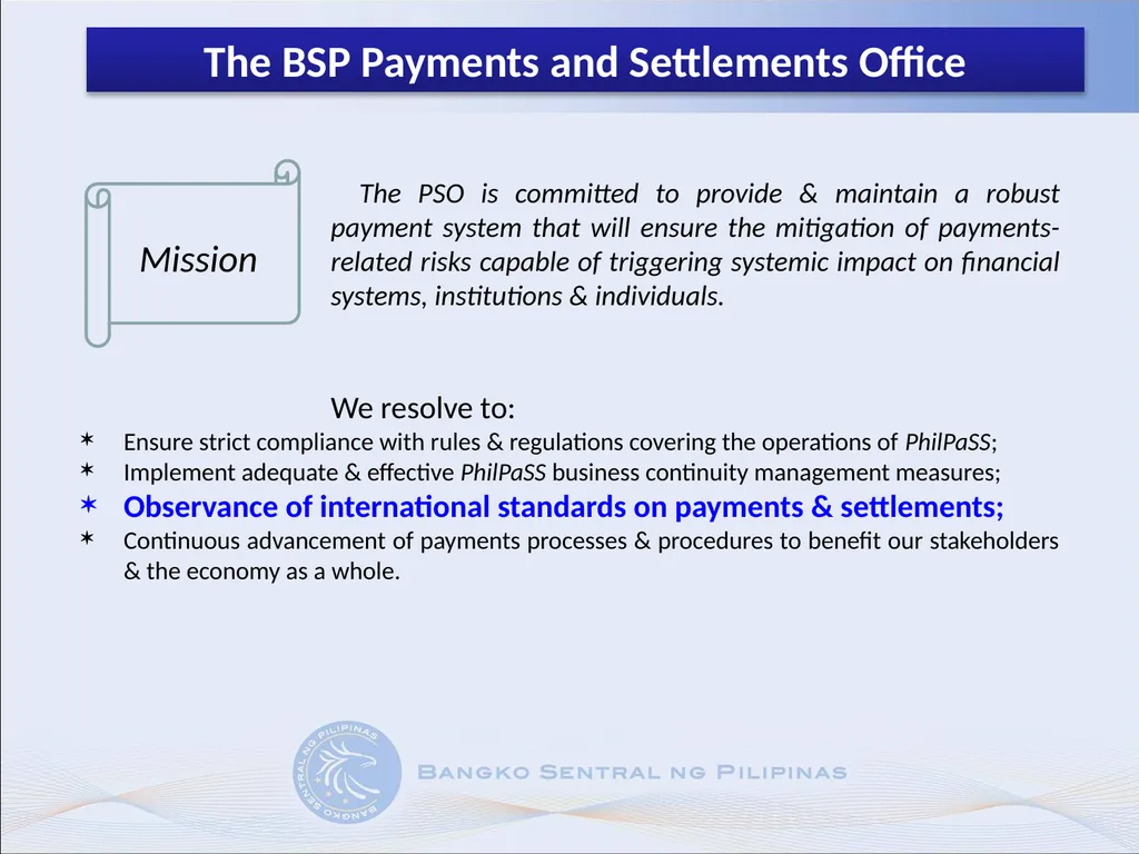 Implementation of the CPMI – IOSCO’s Principles - slide 5 of 13