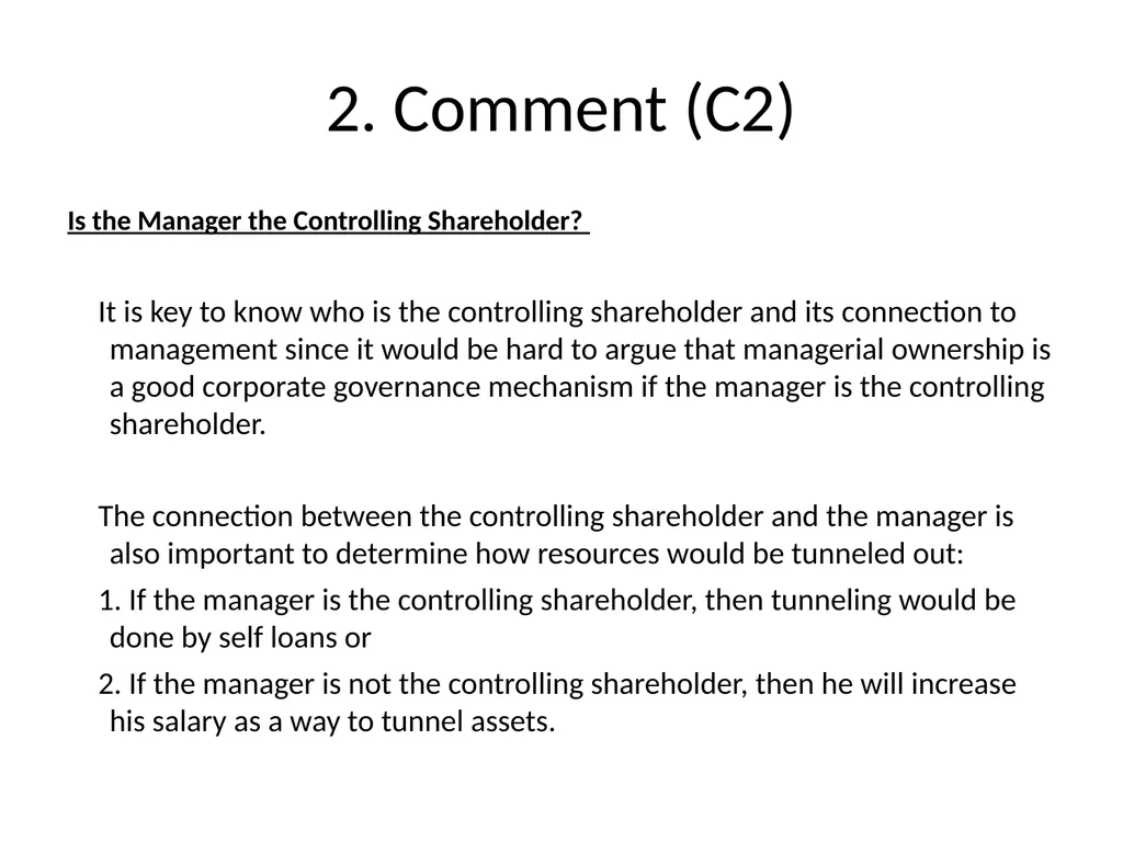 “Comment on Corporate Governance and Risk - slide 5 of 9