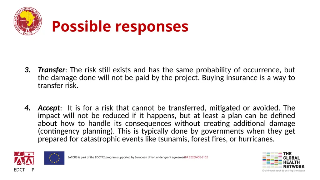 Risk management and mitigation in Research project - slide 12 of 16