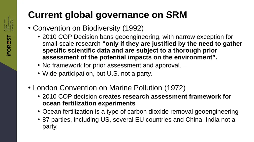 Side Event 35th Meeting of the Parties to the - slide 7 of 26