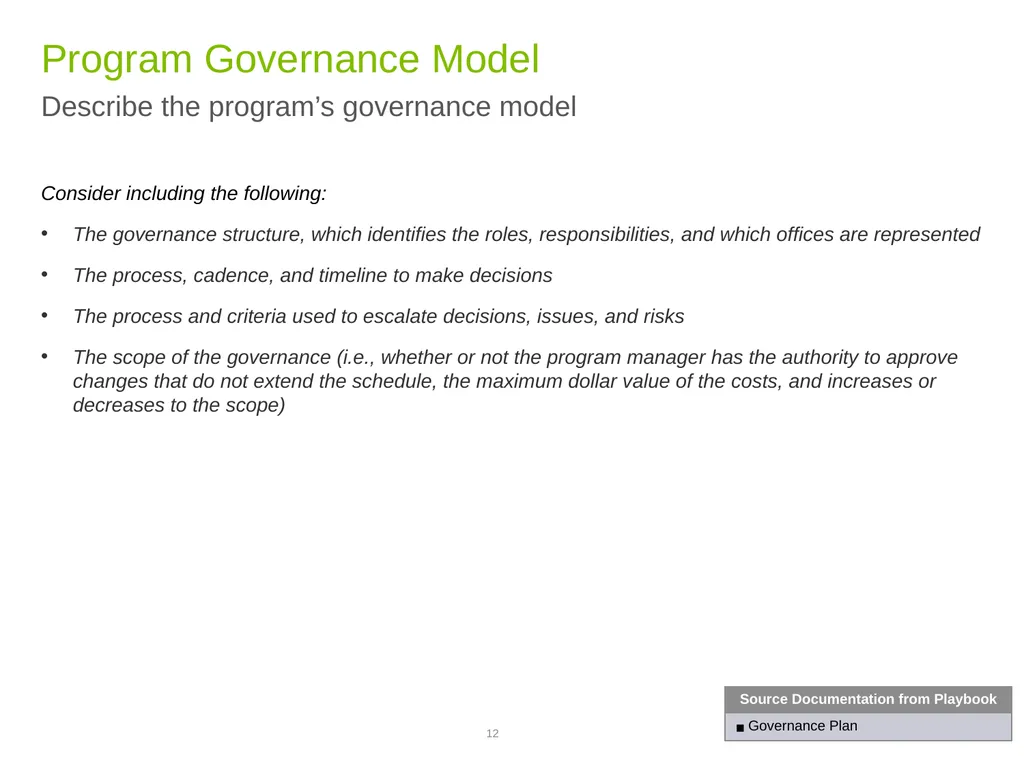 Phase 1 Progress Review Discussion Template GSA, - slide 12 of 19