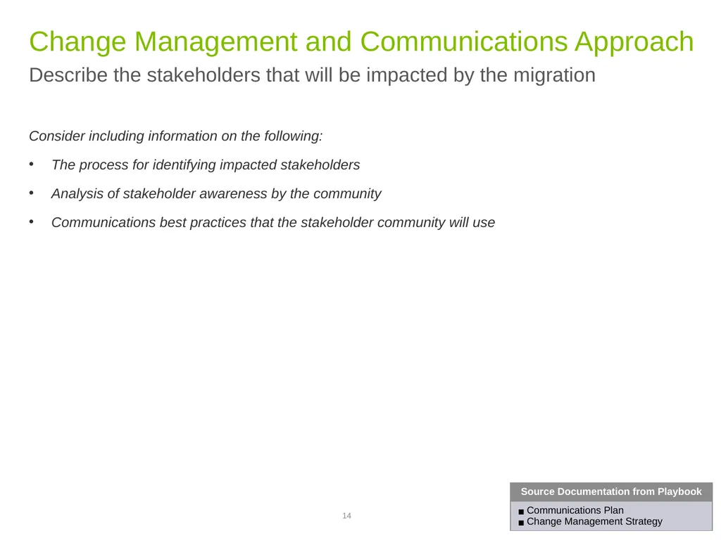 Phase 1 Progress Review Discussion Template GSA, - slide 14 of 19