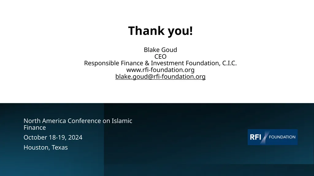 Expanding Inclusion with Islamic Finance & - slide 11 of 11