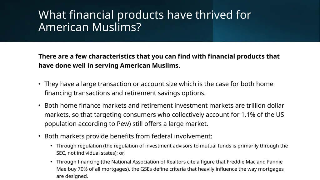 Expanding Inclusion with Islamic Finance & - slide 5 of 11