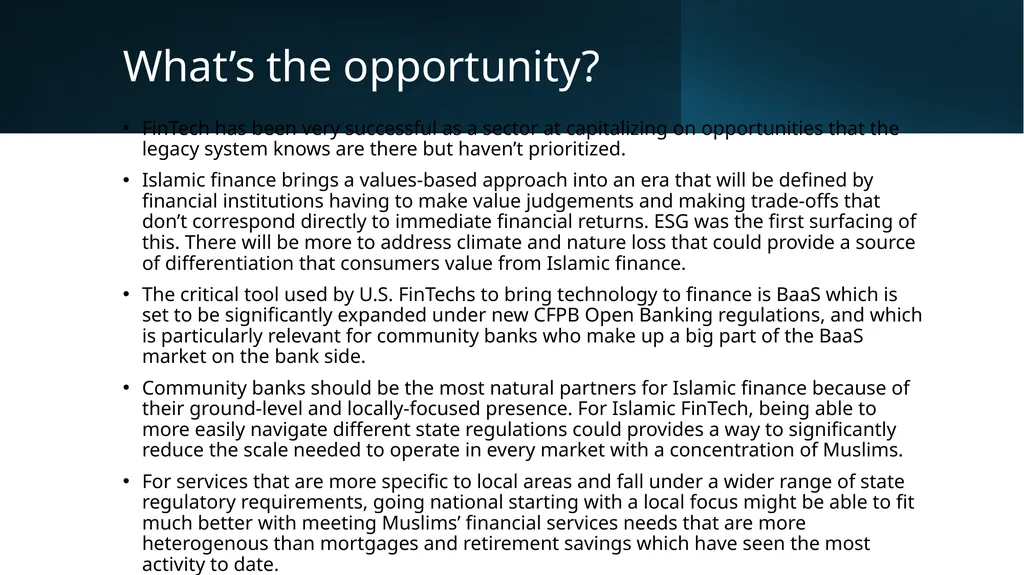 Expanding Inclusion with Islamic Finance & - slide 10 of 11