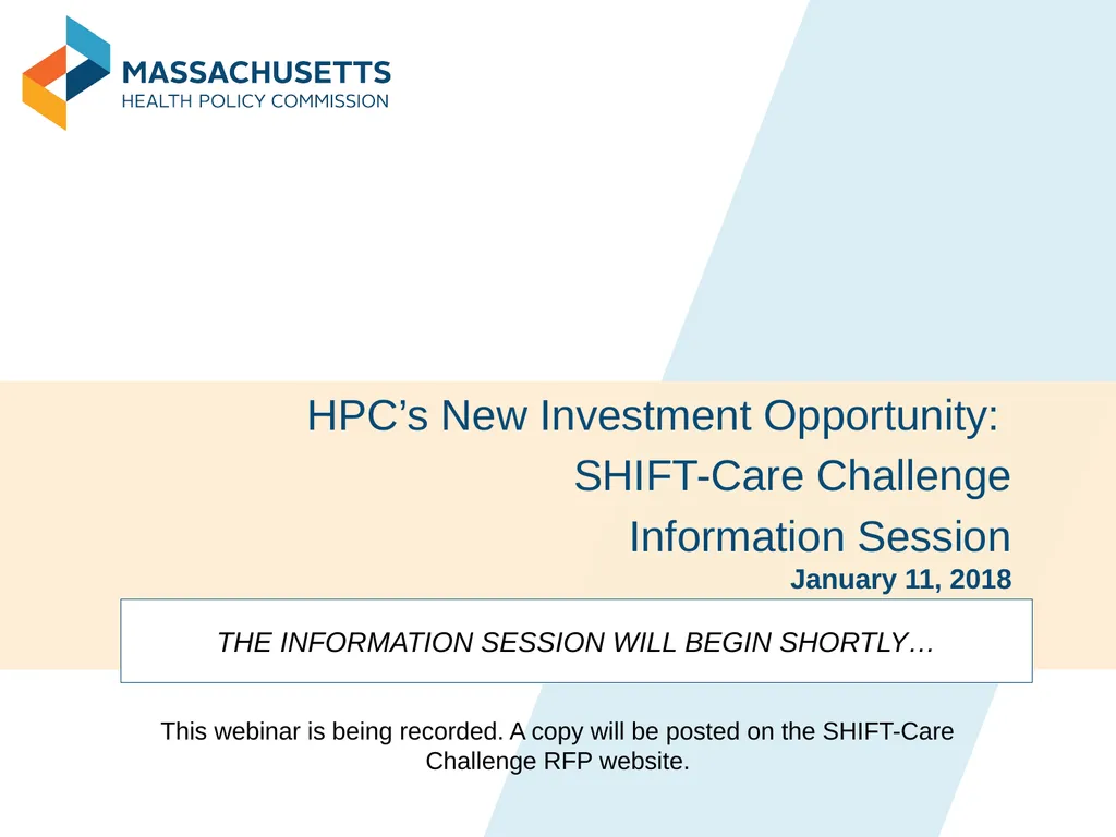 January 11, 2018 HPC’s New Investment Opportunity: