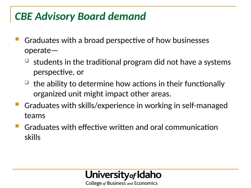 The Evolution of an Innovative Undergraduate - slide 3 of 22