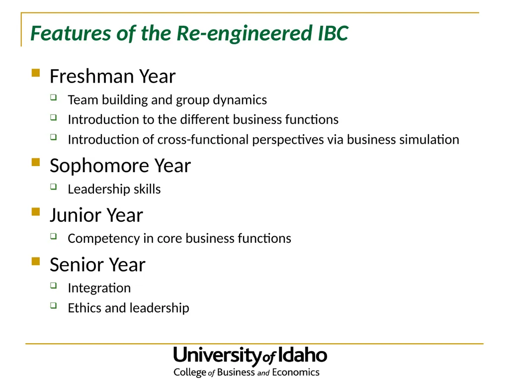 The Evolution of an Innovative Undergraduate - slide 18 of 22