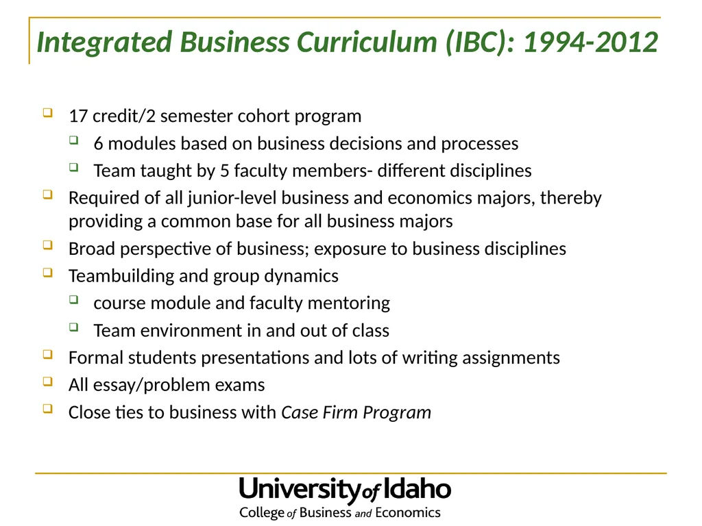 The Evolution of an Innovative Undergraduate - slide 6 of 22