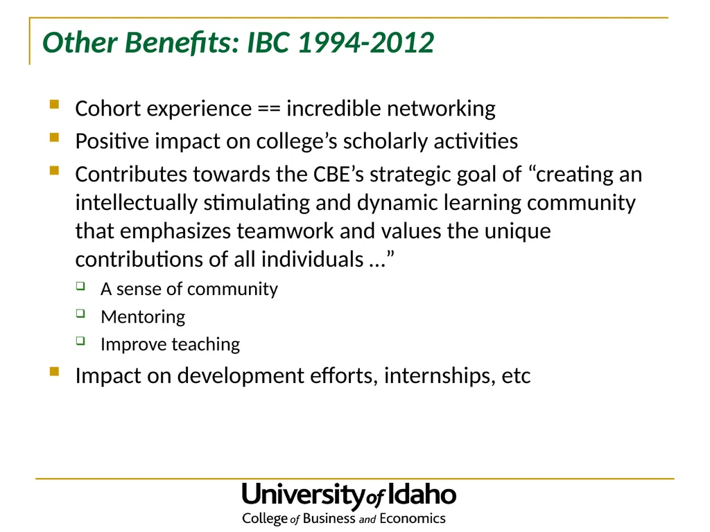 The Evolution of an Innovative Undergraduate - slide 12 of 22