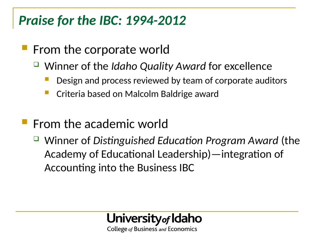 The Evolution of an Innovative Undergraduate - slide 13 of 22