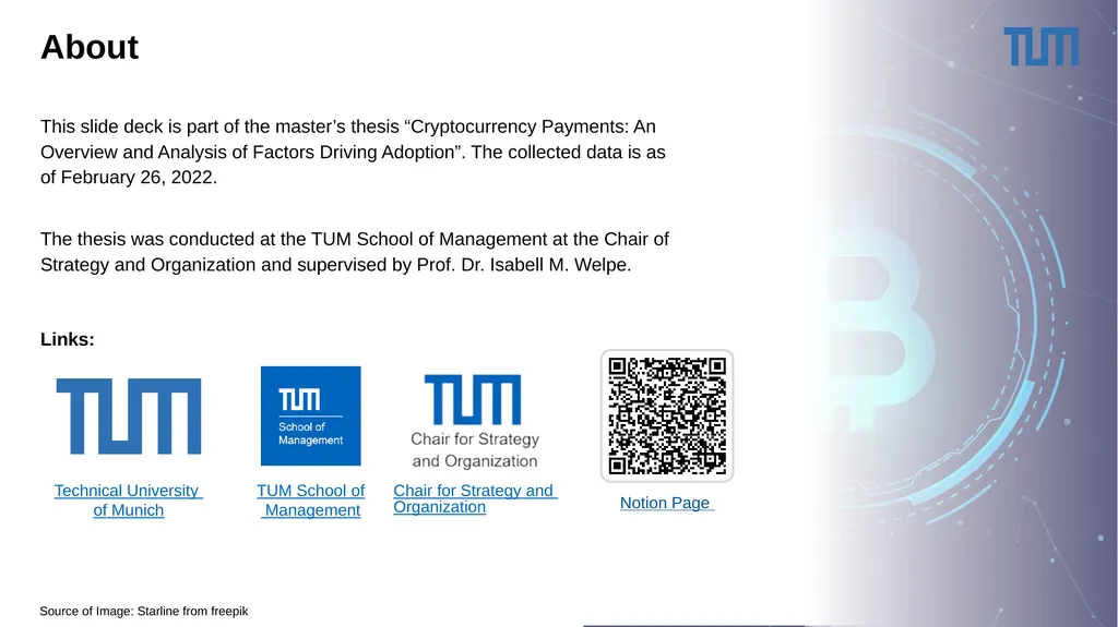 Cryptocurrencies as Payment: An Overview and - slide 3 of 23