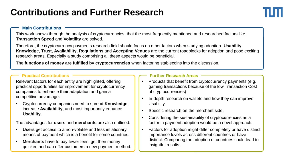 Cryptocurrencies as Payment: An Overview and - slide 21 of 23