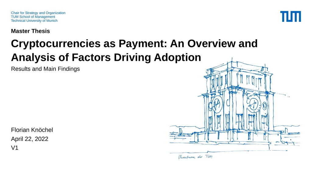 Cryptocurrencies as Payment: An Overview and - slide 1 of 23