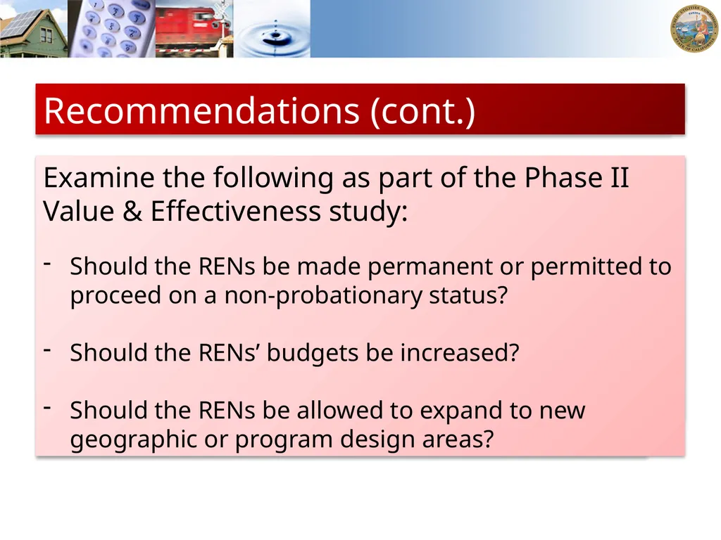 Regional Energy Networks Value & Effectiveness - slide 22 of 30
