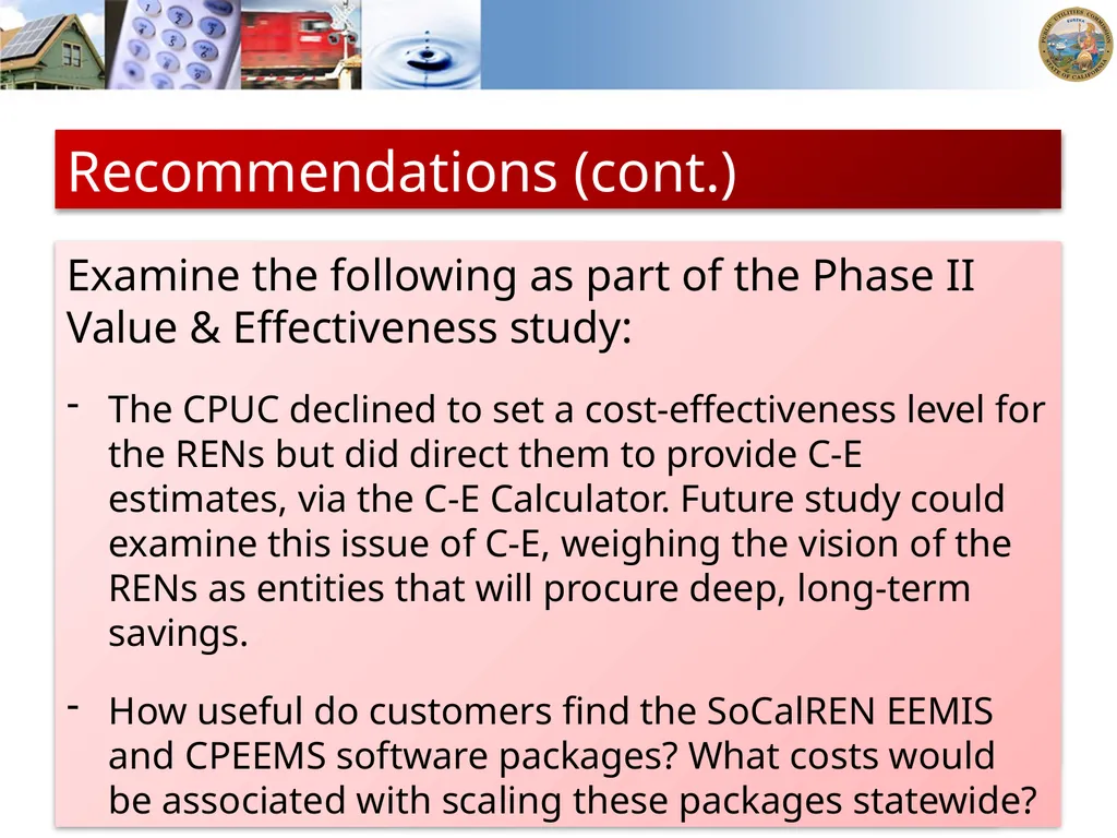 Regional Energy Networks Value & Effectiveness - slide 24 of 30