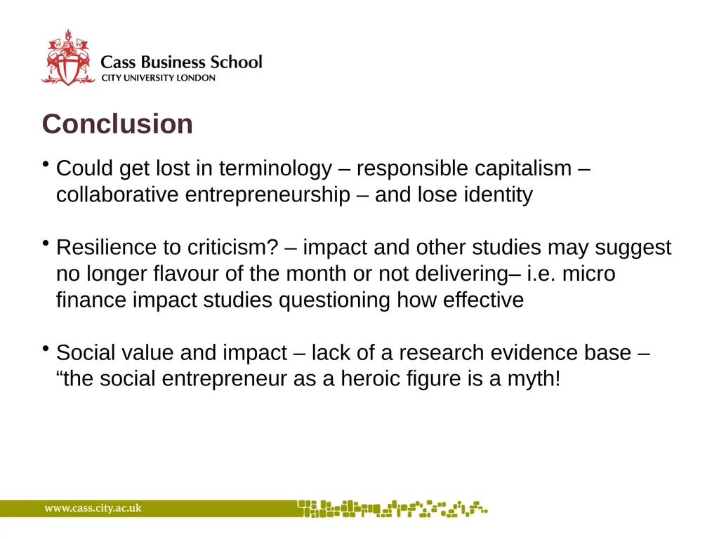 A critical perspective on Social Enterprise New - slide 14 of 15