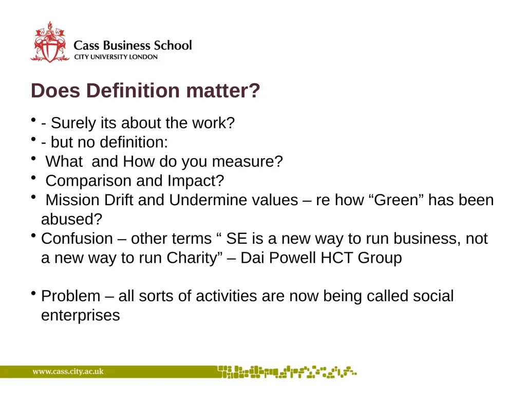 A critical perspective on Social Enterprise New - slide 6 of 15